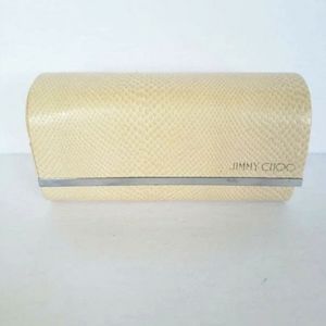 Jimmy Choo Snakeskin Hard Shell Sunglasses/Eyeglass Medium *Empty* Case.